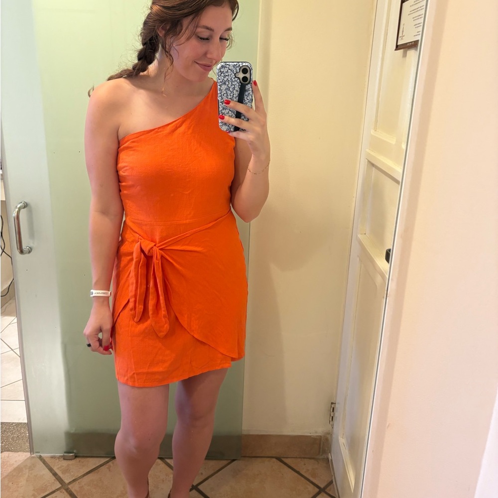 Orange Mini Dress